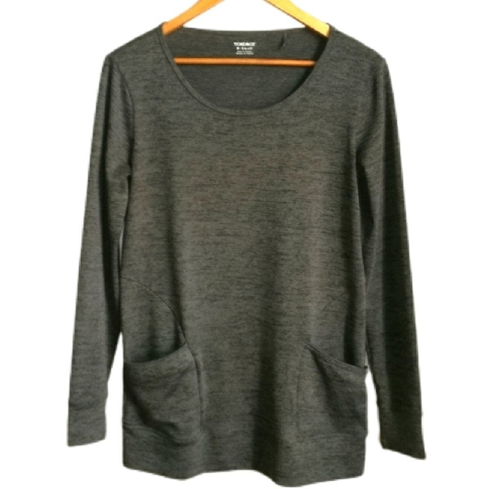 TOAD & CO Grey Tunic Long Sleeves Loungewear Sweatshirt Top Extra-Small